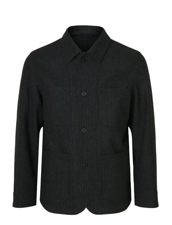 Slm-Landon Wool Blend Hybrid Blazer Noos Grey Selected