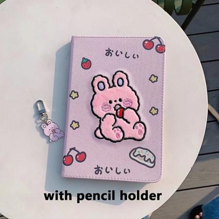 Nyankomst Cartoon Söt Tablet Case För Ipad Air 1 2 3 Mini 4 5 6 Pro 2017 2018 2020 8.3 Cover med pennhållare With Pencil Holder 9.7inch
