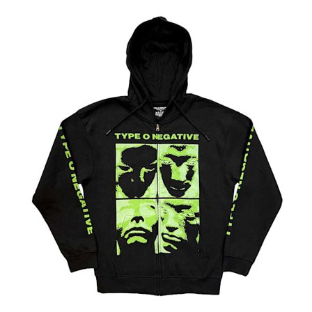 Type O Negative Unisex Vuxen Full Zip Hoodie L Svart