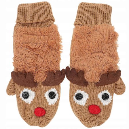 Vinterhandskar Jul Ren Sweater Varma Helfingrar Multicolor multicolor