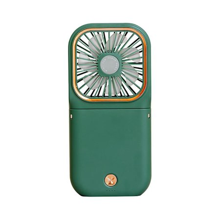 Portable Mini Handheld Usb Fan 5 In 1 Phone Holder Foldable Neck Fan Power Bank Desk Fan