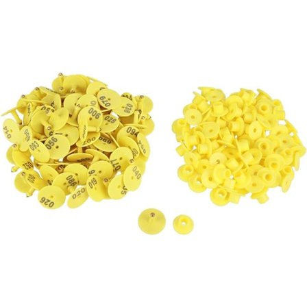 100 stk. Fåreøre-mærker, Plastik Dyre-mærker Husdyr-mærker med DXGHC