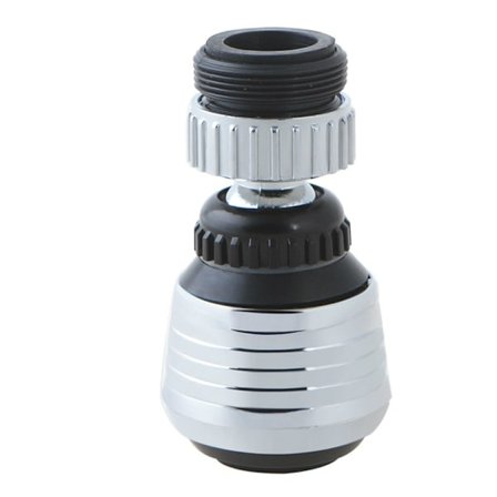 1 stk. kranlufter, 360 graders roterende kran, kalkfilterkran med 2 moduser justerbar lufter vannsparende kran for kjøkken bad