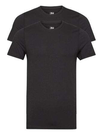 Jbs 2-Pack Fsc O-Neck Bamboo T-shirts Short-sleeved Musta JBS