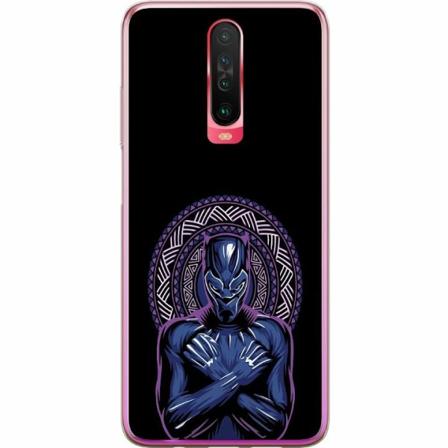 Xiaomi Redmi K30 Genomskinligt Skal Black Panther: Wakanda For