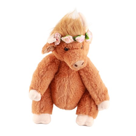 Highland Cattle Plyslegetøj Fluffy Ko Udstoppede Dyr