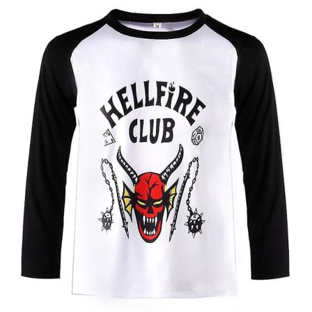 Stranger Things Hellfire Long Sleeveclub T-shirt Xs