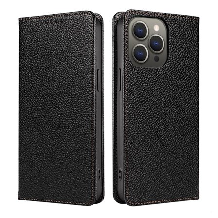 Kompatibel med iPhone 16 Pro Max covers, Apple covers, tyverisikre flip covers (sort)