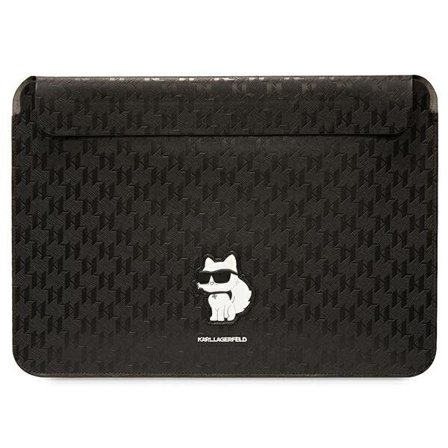 Karl Lagerfeld Saffiano Monogram Choupette -kotelo 14" kannettavalle tietokoneelle - musta