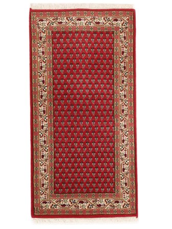 73X142 Mir Indiaas Vloerkleed Donkerrood/Bruin India Carpetvista