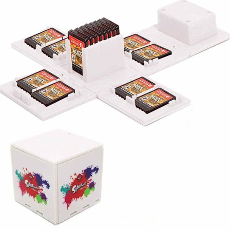 Spelkassett för Nintendo Switch - Switch-spelkort hållare spel förvaringskub spelkort arrangör för Nintendo Switch med 16 spelkortplatser