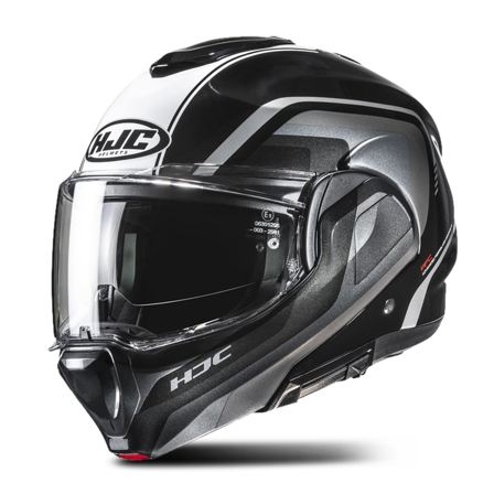 HJC F100 Reef Öppningsbar Hjälm Svart/Grå S
