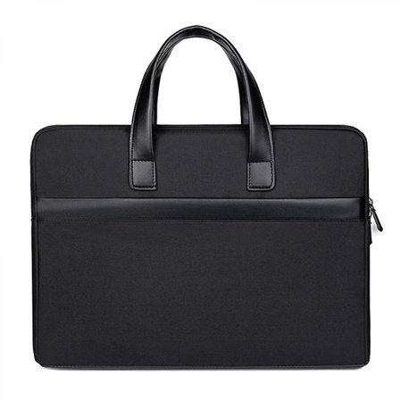 Conference Portable Briefcase Mens Large-capacity Oxford Cloth File Bag Customized Business Laptop Bag Black)