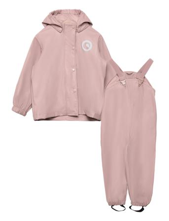Rainwear Set Baby Outerwear Rainwear Rainwear Sets Vaaleanpunainen Müsli By Green Cotton