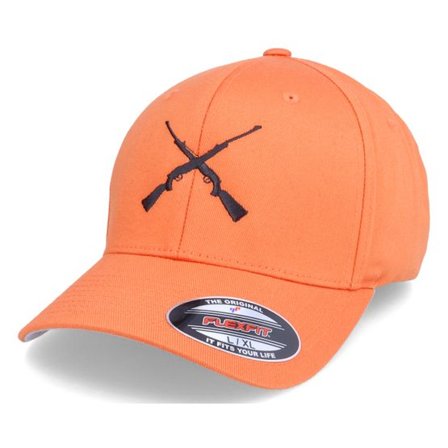 Hunter - Orange flexfit Keps - Älgstudsare Hunting Rifle Cross Orange Flexfit @ Hatstore
