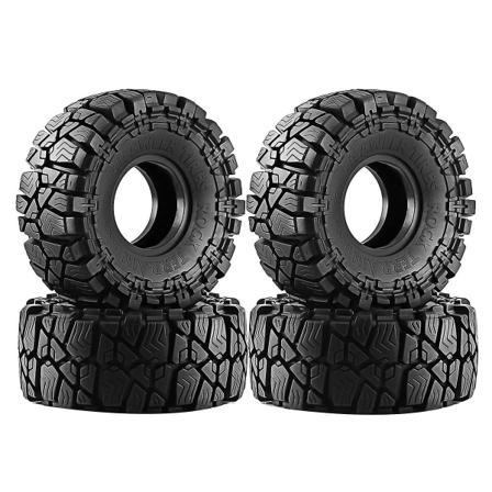 4 kpl 1,9 tuuman kiipeilyrenkaat pyörät 1/10 Rc malliautoon Crawler Retrofit -lisävarusteet Scx10 Trx4 Black