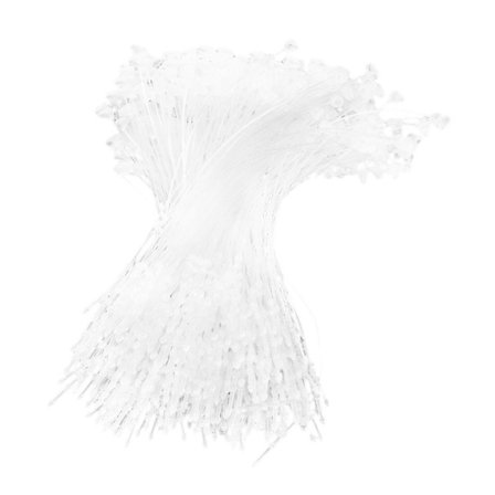 500 stk. Hvide Snap Lock Pins Loop Pris Tag Fastener 5" 130mm [DB]