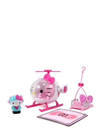 Hello Kitty Helicopter Toys Playsets & Action Figures Toy Vehicles Planes Vaaleanpunainen Simba Toys