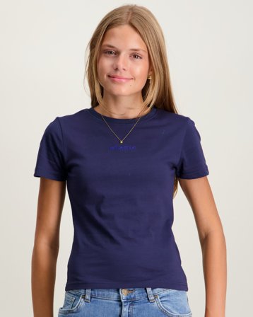 LMTD NLFFAVE SS SHORT XS TOP Blå T-skjorter Jente - Kids Brand Store