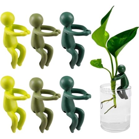 6 stk. plantestøtte – Støtte for stiklinger, skudd og plantestengler, planteholdere og planteklemmer for formering og innendørs hagearbeid_TF_TF