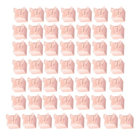 50 stk. lyserøde sommerfugle-gaveæsker, sommerfuglefest, gaveæsker til dekoration, fest, bryllup, fødselsdag