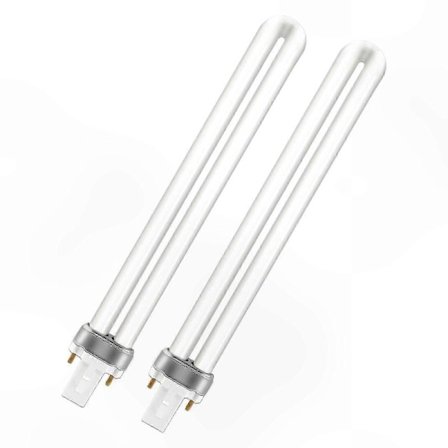 2-pakning 11W CFL-lamper, Varmhvit 2700K, 890 lumen, 2-pins sokkel for hjemmebelysningsløsninger_Kvalitetsgaver