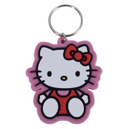 Hello Kitty Pose PVC Nyckelring 60mm x 55mm Flerfärgad