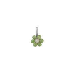 Design Letters Silver/Green 7 mm My Flower Necklace Charm One Size - Jewellery and watches - One size - Silver