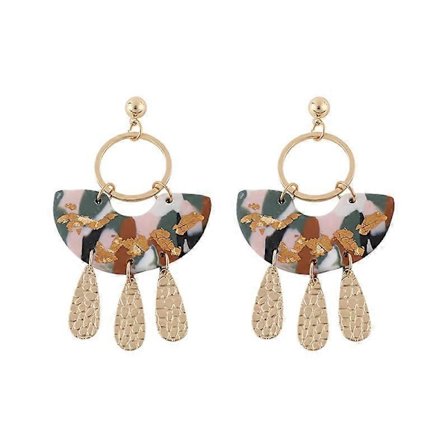 Bløde keramik vintage dråbeøreringe til kvinder INS stil geometriske keramik ler dråbeøreringe dame prom smykker