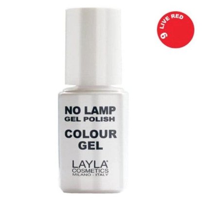Layla No Lamp Gel Polish Colour Gel Colore n.9 Live Red 10ml