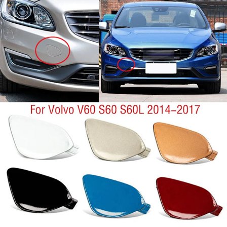 Slepekrok deksel, bil, tilhenger transport øye deksel, lokk for Volvo V60, S60, S60L, 2014, 2015, 2016, 2017