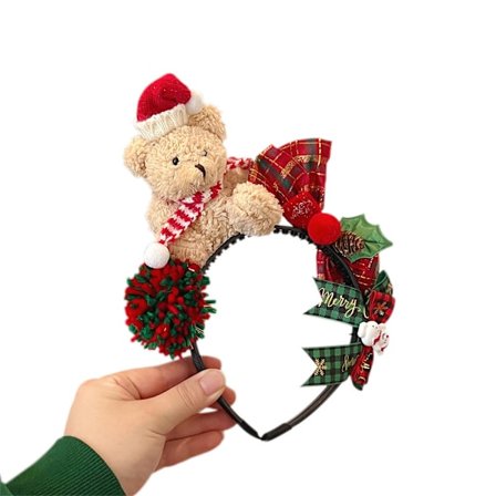 Julehodebånd Julebjørn Hodebånd, Voksen Barn Premium Klær Julehodebånd Juleferiefest.