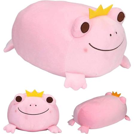 Pehmoinen sammakko täytetty eläin sammakko kruunulla halaileva tyyny sammakko pehmolelut heittotyyny sammakko anime lahja lapsille ja rakastajille (