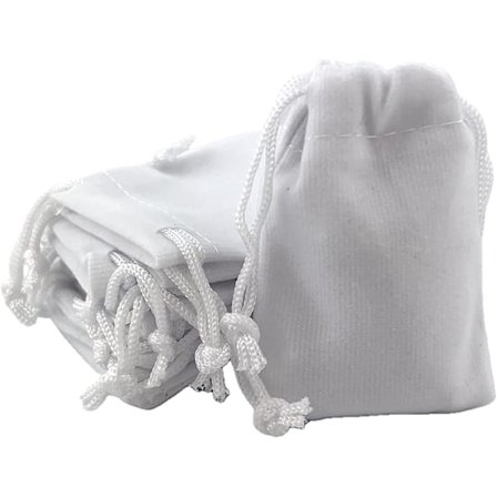 Pakke med 48 fløjlsposer med snøre Gavepose Fløjlspose til smykker Bryllup