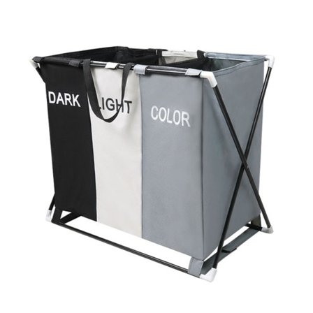 Stor vaskerom kurv tre foldbar gitter organisator kurv vanntett skitne klær leker organisatorer
