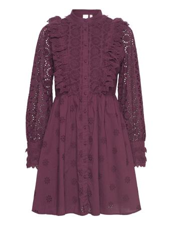 Yasabiri Ls Dress S. Dresses Lace Dresses Lila YAS