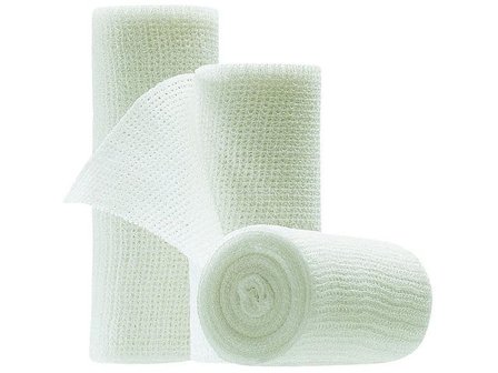 MOLLELAST Fixeringsbinda MOLLELAST HAFT 10cmx4m - Lyreco - Sjukvård och omsorg - Förband och fixering - Fixeringsbindor