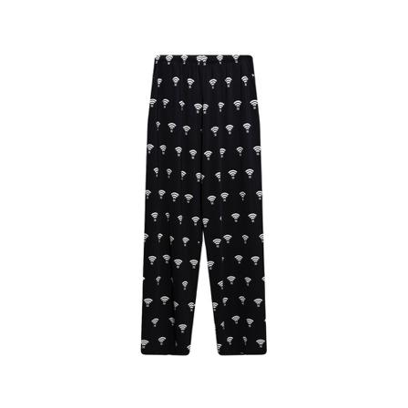 Vetements, Patterned trousers Zwart, Heren, Maat:L,elastisch