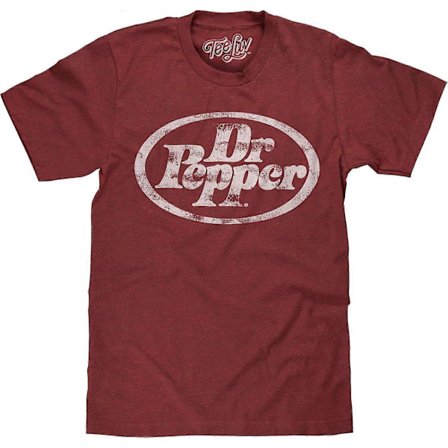 Herr Faded Dr Pepper Soda Logotyp T-shirt jyu107