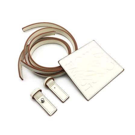 3 stk/sett Veske Skulderrem Skinnveske Underdel HVIT S