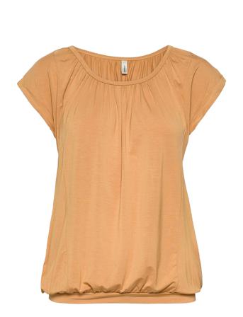 Sc-Marica T-shirts & Tops Short-sleeved Keltainen Soyaconcept