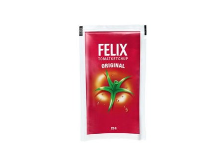 FELIX Ketchup portionspåse 126x25g - Lyreco - Kök och servering - Ätbart - Socker kryddor och salt