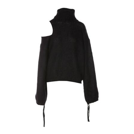 Andrea Adamo, Turtlenecks Zwart, Dames, Maat:S