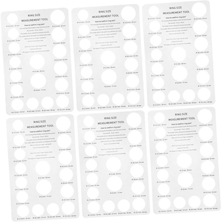 Valentinsdagsgave 5 stk. Ringmåler Måleverktøy Ringstørrelsesverktøy for DIY Ringlaging Shopping