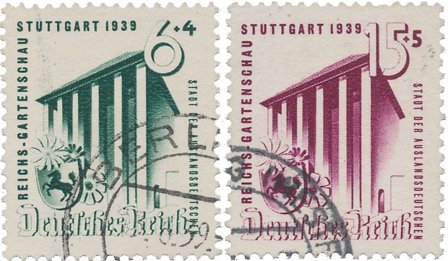 Tyske Rige 1939 - MICHEL 692-693 - Stemplet