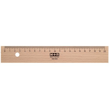 M+R Houten liniaal 20 cm