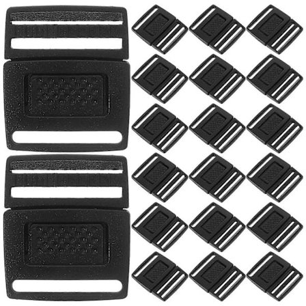 100 stk. Hat Center Release Spænder Aftagelige Plastikspænder Remspænde Center Release Spænder