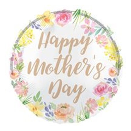 Unique Party Rund Mors Dag Folieballong En Storlek Flerfärgad