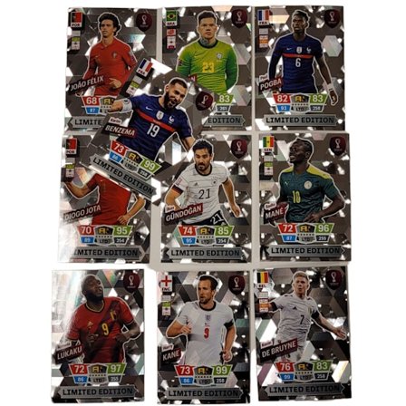 Fotbollskort - Limited Edition Paket #1 Panini World Cup 2022 (Benzema, Kane)