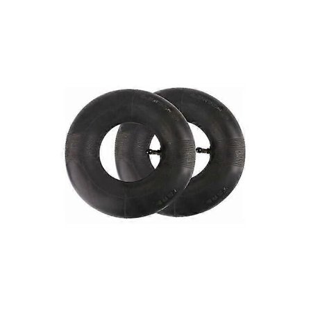 2 Stk. Luftslange 4.10/3.50-4 Med Ventilstamme For Trillebår Gressklipper Barnevogn Generator Hagevogn